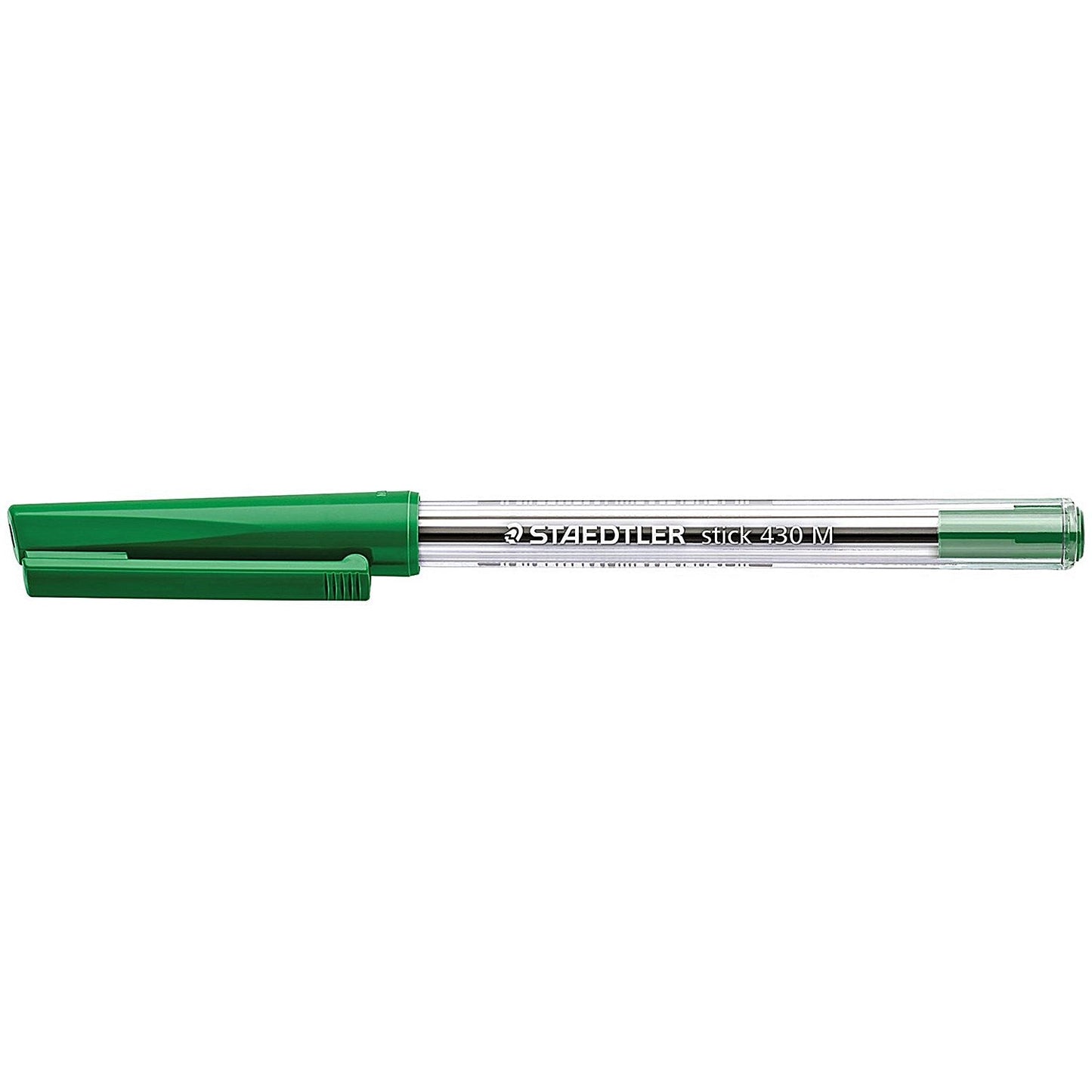 Staedtler Stick 430 Ballpoint Pen Green (Pack of 10) 430M-5