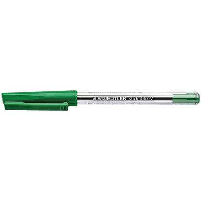 Staedtler Stick 430 Ballpoint Pen Green (Pack of 10) 430M-5