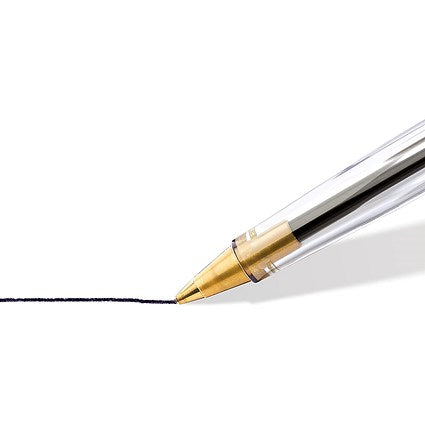 Staedtler Stick 430 Ballpoint Pen, Medium, Black, Pack of 10