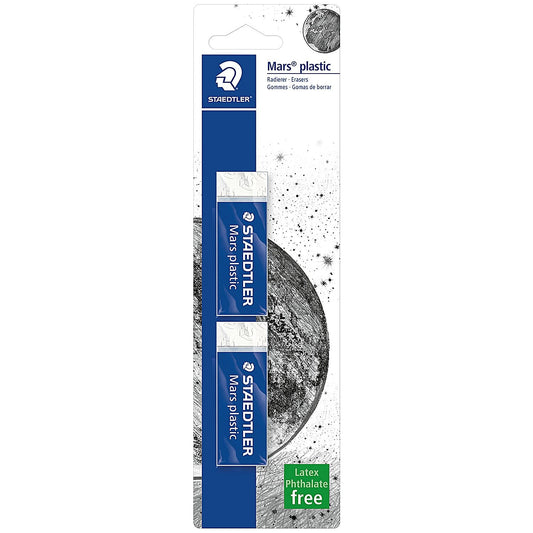 Staedtler Mars Plastic Eraser Blistercard (Pack of 2)
