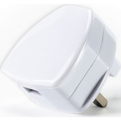 Status USB Type A Power Adapter Plug, White
