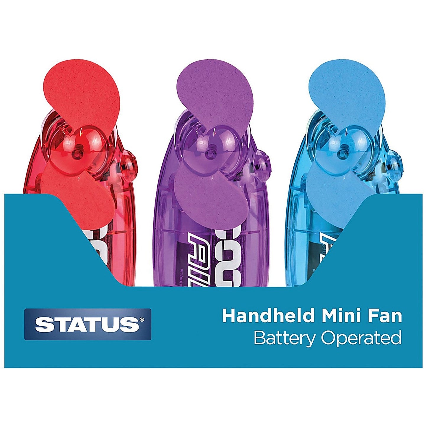 Status 2.5in Handheld Fan CDU Assorted Pack of 12 Easy2Order : STS6742