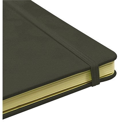 Silvine Casebound Executive Notebook, A5, Ruled, 160 Pages, Grey