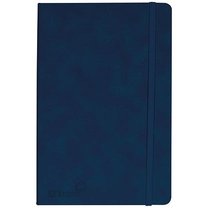 Silvine Casebound Executive Notebook, A5, Ruled, 160 Pages, Blue