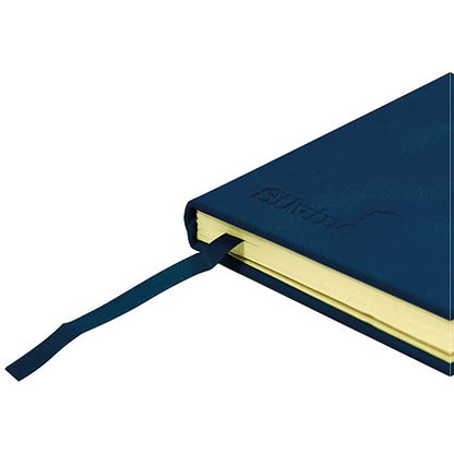 Silvine Casebound Executive Notebook, A5, Ruled, 160 Pages, Blue
