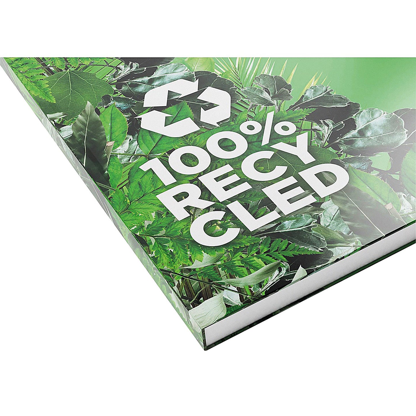 Silvine Recycled Casebound Notebook, A4, Ruled, 120 Pages, Green