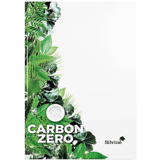 Silvine Carbon Zero Casebound Notebook, A4, Ruled, 120 Pages, White