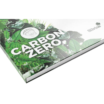 Silvine Carbon Zero Casebound Notebook, A4, Ruled, 120 Pages, White