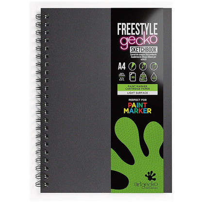 Artgecko Hardback Freestyle Sketchbook, A4, 250gsm, 30 Sheets
