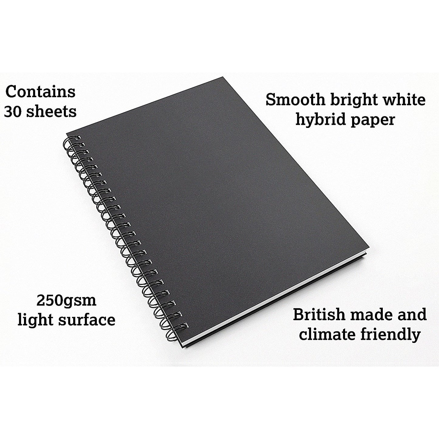 Artgecko Hardback Freestyle Sketchbook, A4, 250gsm, 30 Sheets