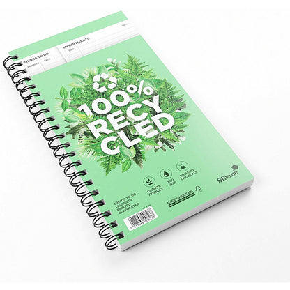 Silvine Wirebound Recycled Things to Do Book, Perforared, 280x150mm, 120 Pages