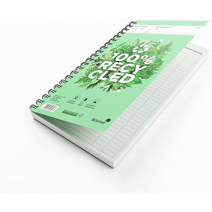 Silvine Wirebound Recycled Things to Do Book, Perforared, 280x150mm, 120 Pages