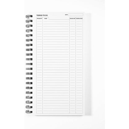 Silvine Wirebound Recycled Things to Do Book, Perforared, 280x150mm, 120 Pages