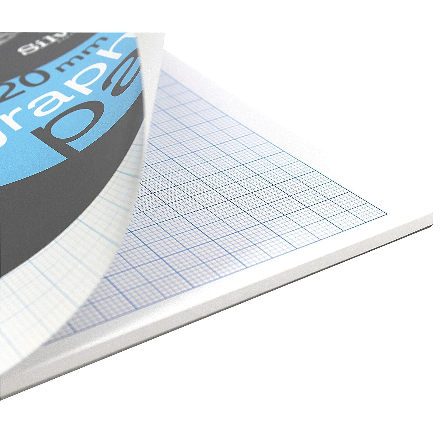 Silvine 2/10/20mm Graph Pad, A4, 90gsm, 50 Sheets Easy2Order : SV01822