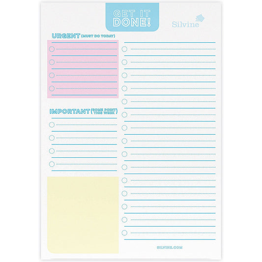 Silvine Luxpad Things To Do Desk Pad, A5, 60 Pages