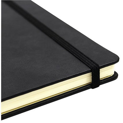 Silvine Casebound Executive Notebook, A5, Ruled, 160 Pages, Black