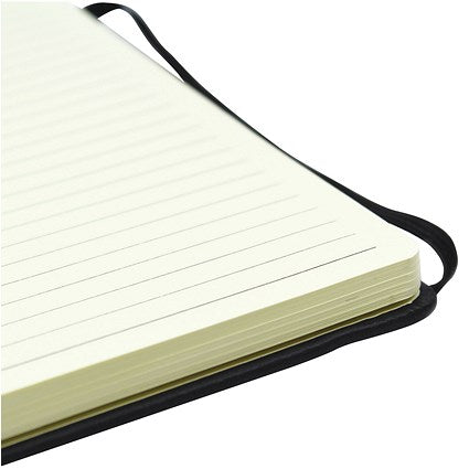 Silvine Casebound Executive Notebook, A5, Ruled, 160 Pages, Black