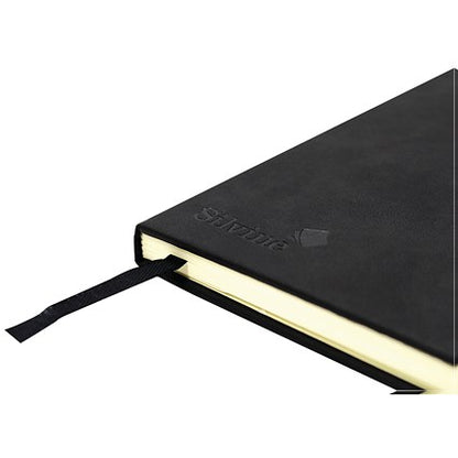 Silvine Casebound Executive Notebook, A5, Ruled, 160 Pages, Black