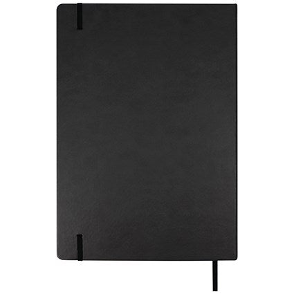 Silvine Casebound Executive Notebook, A4, Ruled, 160 Pages, Black