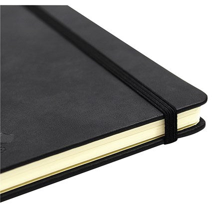 Silvine Casebound Executive Notebook, A4, Ruled, 160 Pages, Black