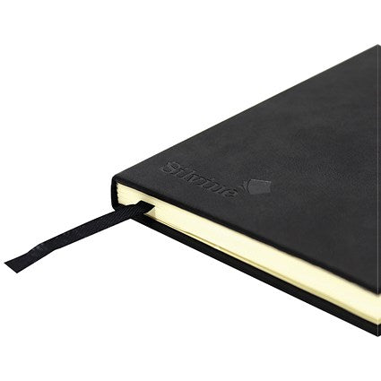 Silvine Casebound Executive Notebook, A4, Ruled, 160 Pages, Black