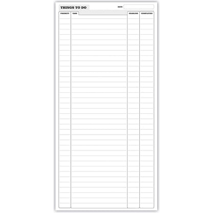 Silvine Luxpad Wirebound Things To Do Pad, Perforated, 280x150mm, 120 Pages