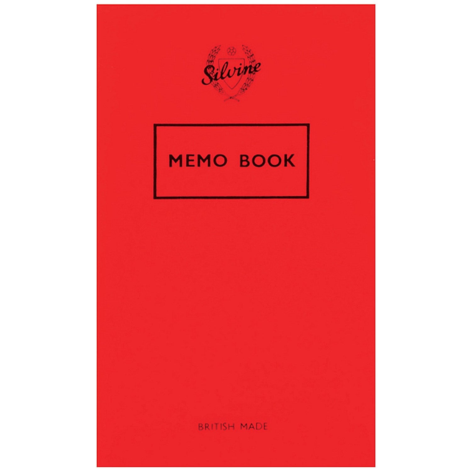Silvine Stapled Memo Book, 159x95mm, Ruled, 72 Pages, Red, Pack of 24