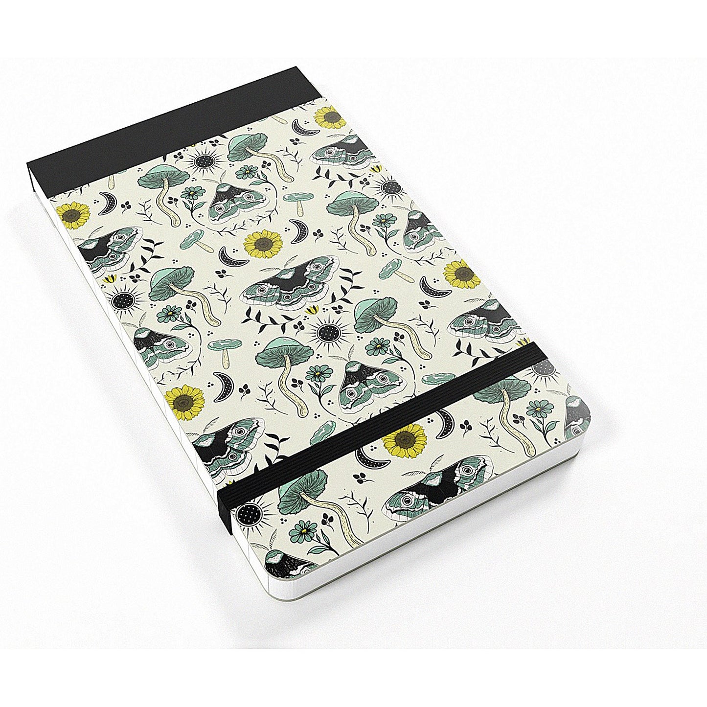 Silvine Pocket Modern Prints Notebook,127x82mm, Ruled, 160 Pages, White