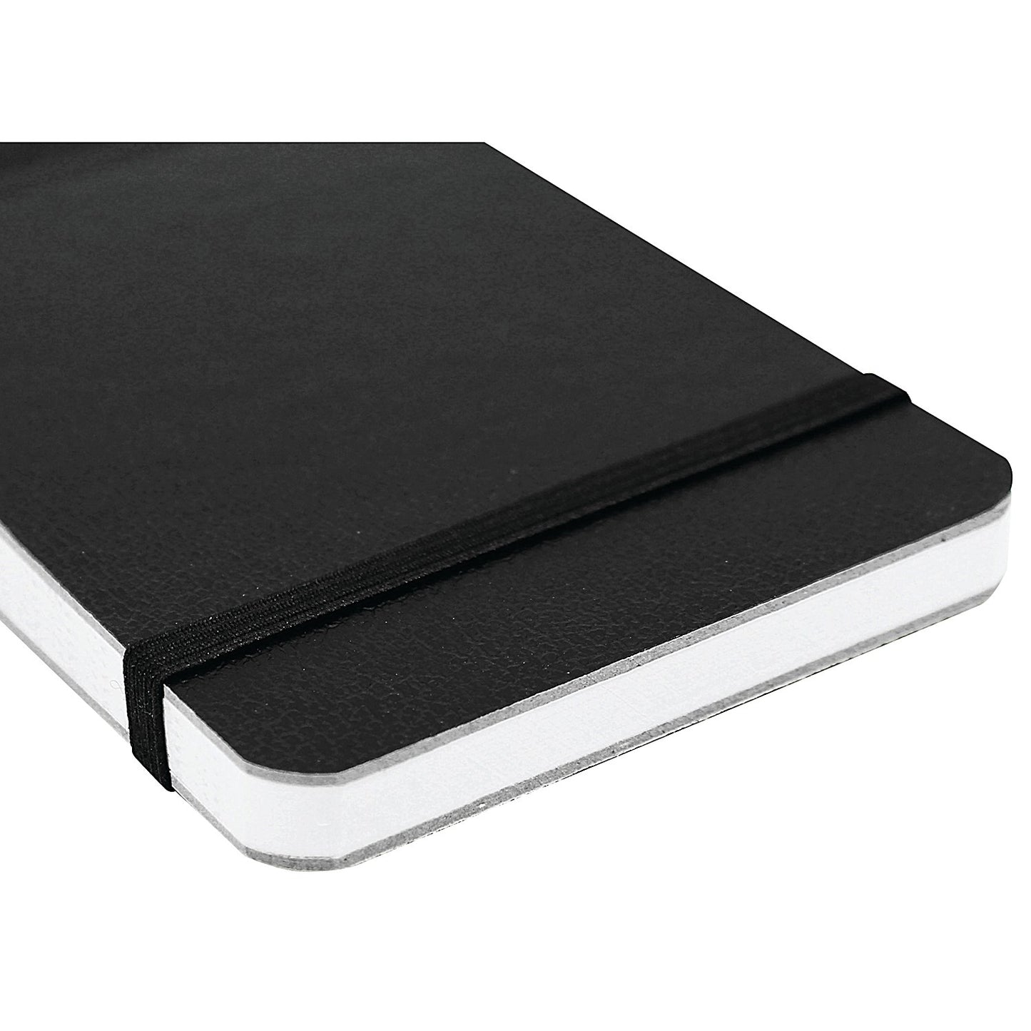Silvine Casebound Pocket Notebook, 127x82mm, Ruled, 160 Pages, Black, Pack of 12