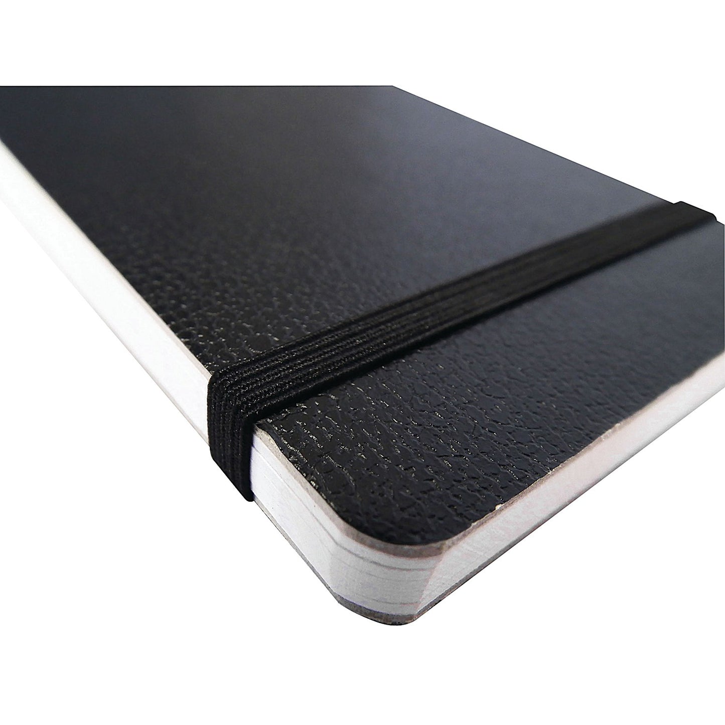 Silvine Casebound Pocket Notebook, 127x82mm, Ruled, 160 Pages, Black, Pack of 12