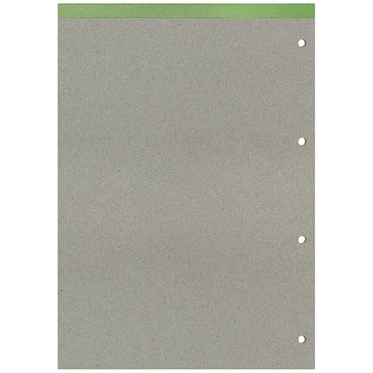 Silvine Recycled Refill Pad, A4, Ruled with Margin, 160 Pages, Green, Pack of 6
