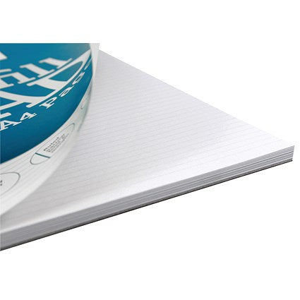 Silvine Headbound Refill Pad, A4, 6mm Ruled with Margin, 160 Pages, Blue, Pack of 6