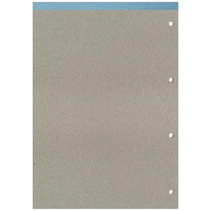 Silvine Headbound Refill Pad, A4, 6mm Ruled with Margin, 160 Pages, Blue, Pack of 6