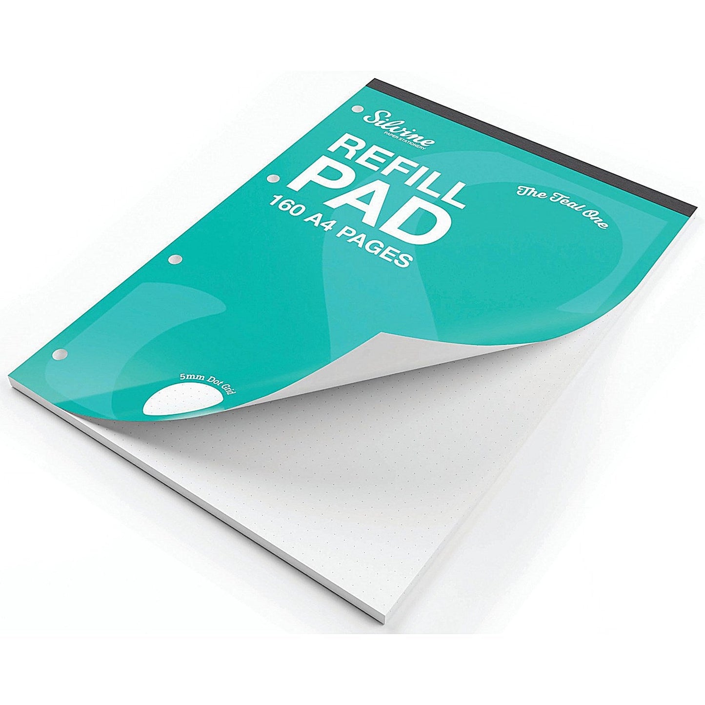 Silvine Refill Pad 160 Pages Ruled Dot Grid A4 Teal (Pack of 6) Easy2Order : SV41771