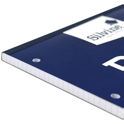 Silvine Headbound Refill Pad, A4, 5mm Squares, 160 Pages, Blue, Pack of 6