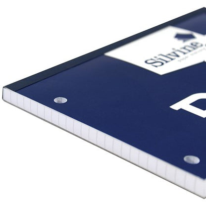 Silvine Headbound Refill Pad, A4, 5mm Squares, 160 Pages, Blue, Pack of 6