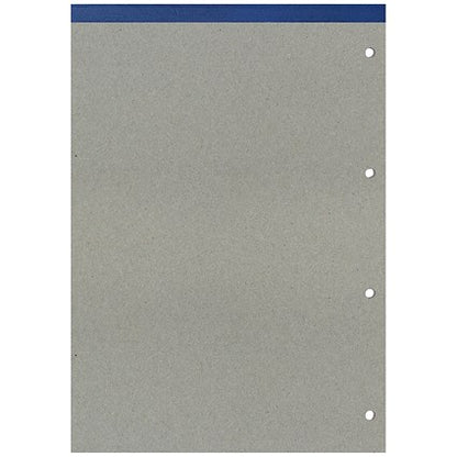 Silvine Headbound Refill Pad, A4, 5mm Squares, 160 Pages, Blue, Pack of 6