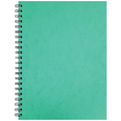 Silvine Luxpad Wirebound Notebook, A4, Ruled & Perforated, 200 Pages, Green, Pack of 6