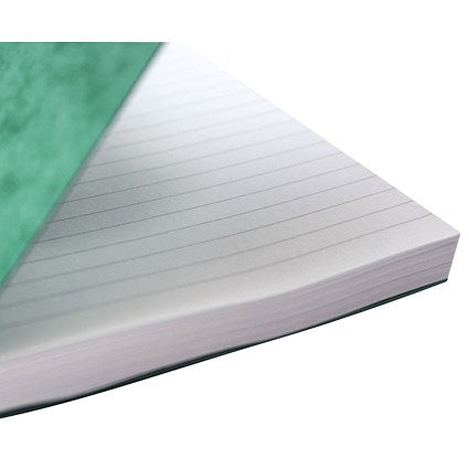Silvine Luxpad Wirebound Notebook, A6, Ruled & Perforated, 200 Pages, Green, Pack of 12