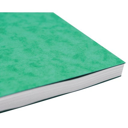 Silvine Luxpad Wirebound Notebook, A6, Ruled & Perforated, 200 Pages, Green, Pack of 12