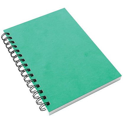 Silvine Luxpad Wirebound Notebook, A5, Ruled & Perforated, 200 Pages, Green, Pack of 6