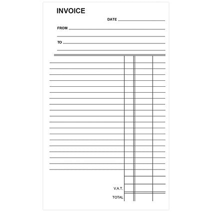 Silvine Invoice Duplicate Book, 100 Sets, 210x127mm, Pack of 6