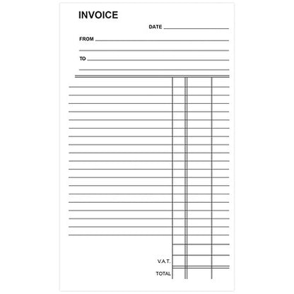 Silvine Invoice Duplicate Book, 100 Sets, 210x127mm, Pack of 6