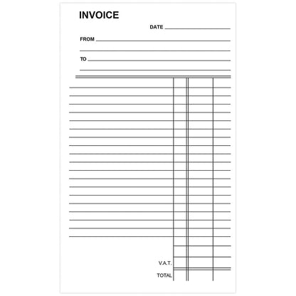 Silvine Invoice Triplicate Book, 100 Sets, 210x127mm, Pack of 6