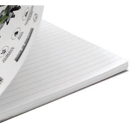 Silvine Carbon Neutral Notebook, A5, Ruled & Perforated, 120 Pages, White, Pack of 5