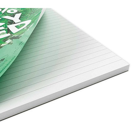 Silvine Premium Recycled Wirebound Notebook, A5, Ruled & Perforated, 120 Pages, Green, Pack of 5