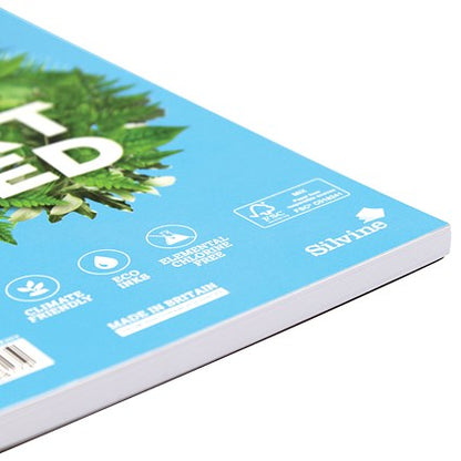 Silvine FSC Certified Wirebound Notebook, A5, Ruled & Perforated, 160 Pages, Blue, Pack of 5