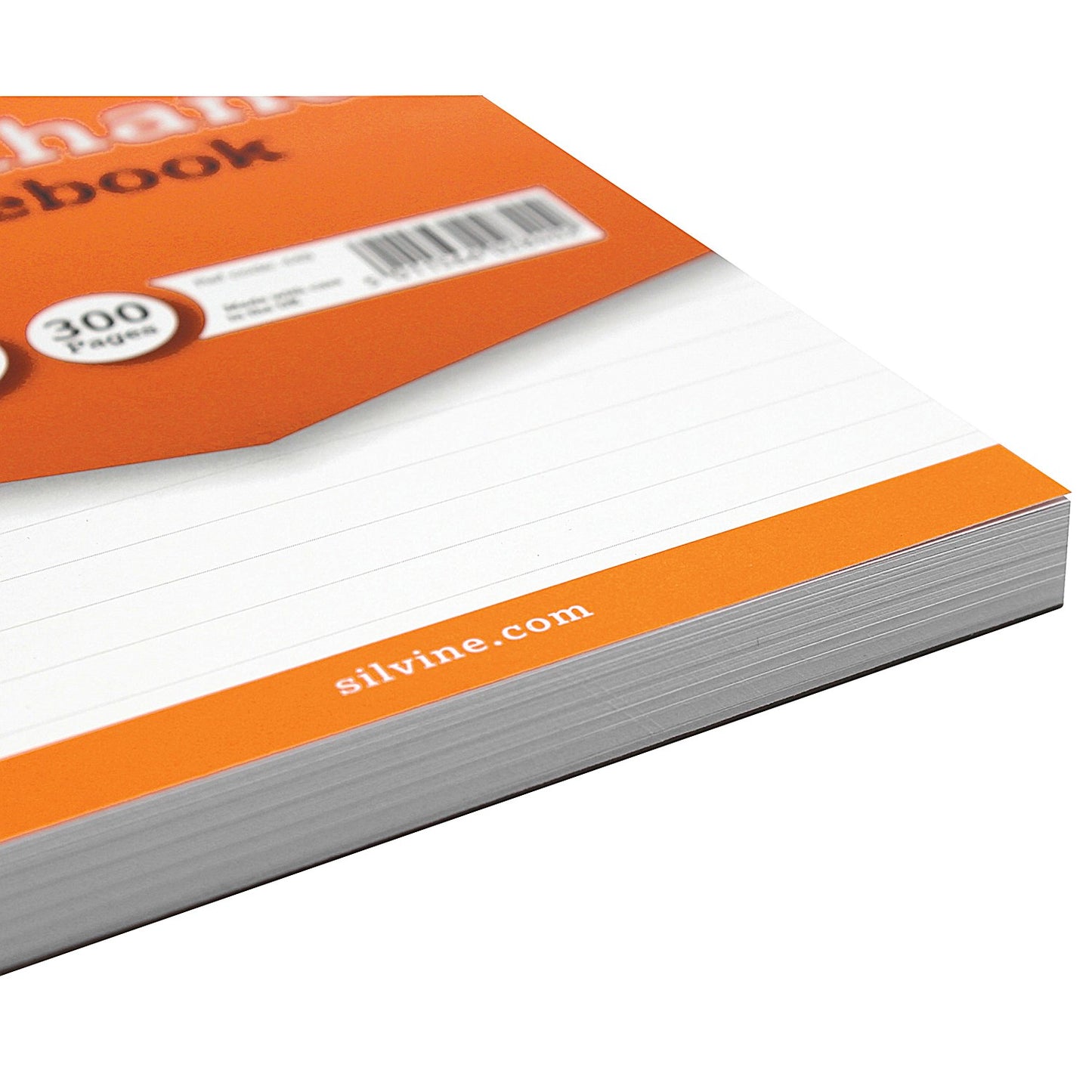 Silvine Wirebound Shorthand Notepad, 203x127mm, Ruled, 300 Pages, Orange, Pack of 6