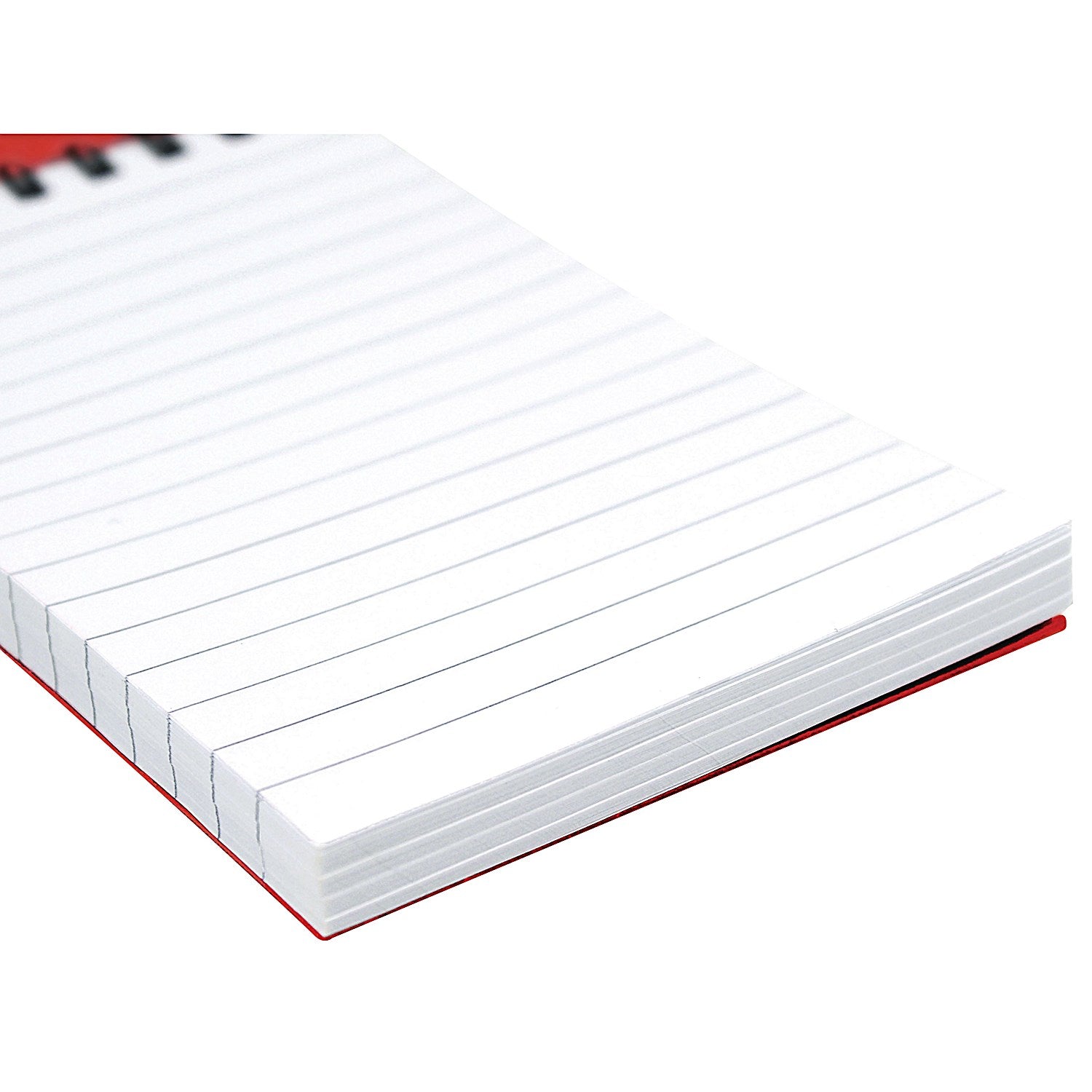 Silvine Wirebound Pocket Notepad, 127x76mm, Ruled, 192 Pages, Red, Pack of 12