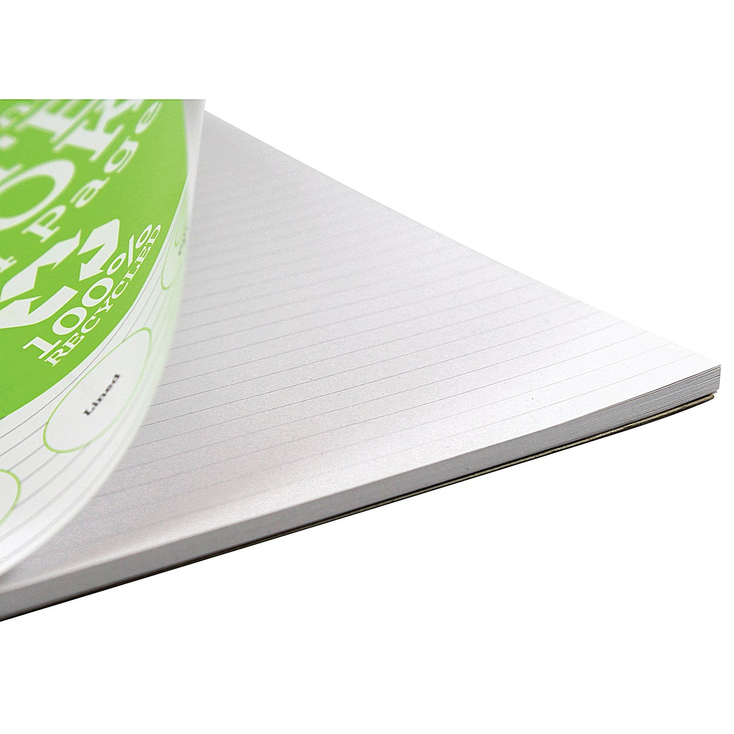 Silvine Recycled Wirebound Notebook, A4, Ruled, 104 Pages, Green, Pack of 12